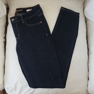 Super Skinny Mid-rise Navy Blue Jeans